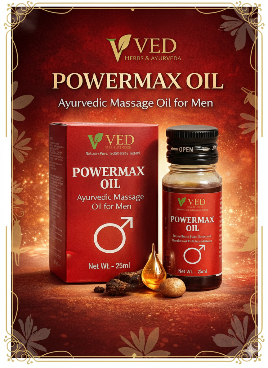 POWERMAX OIL – Premium Ayurvedic Massage Oil for Men